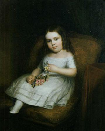 Albert Gallatin Hoit Amanda Fiske, aged five oil painting image